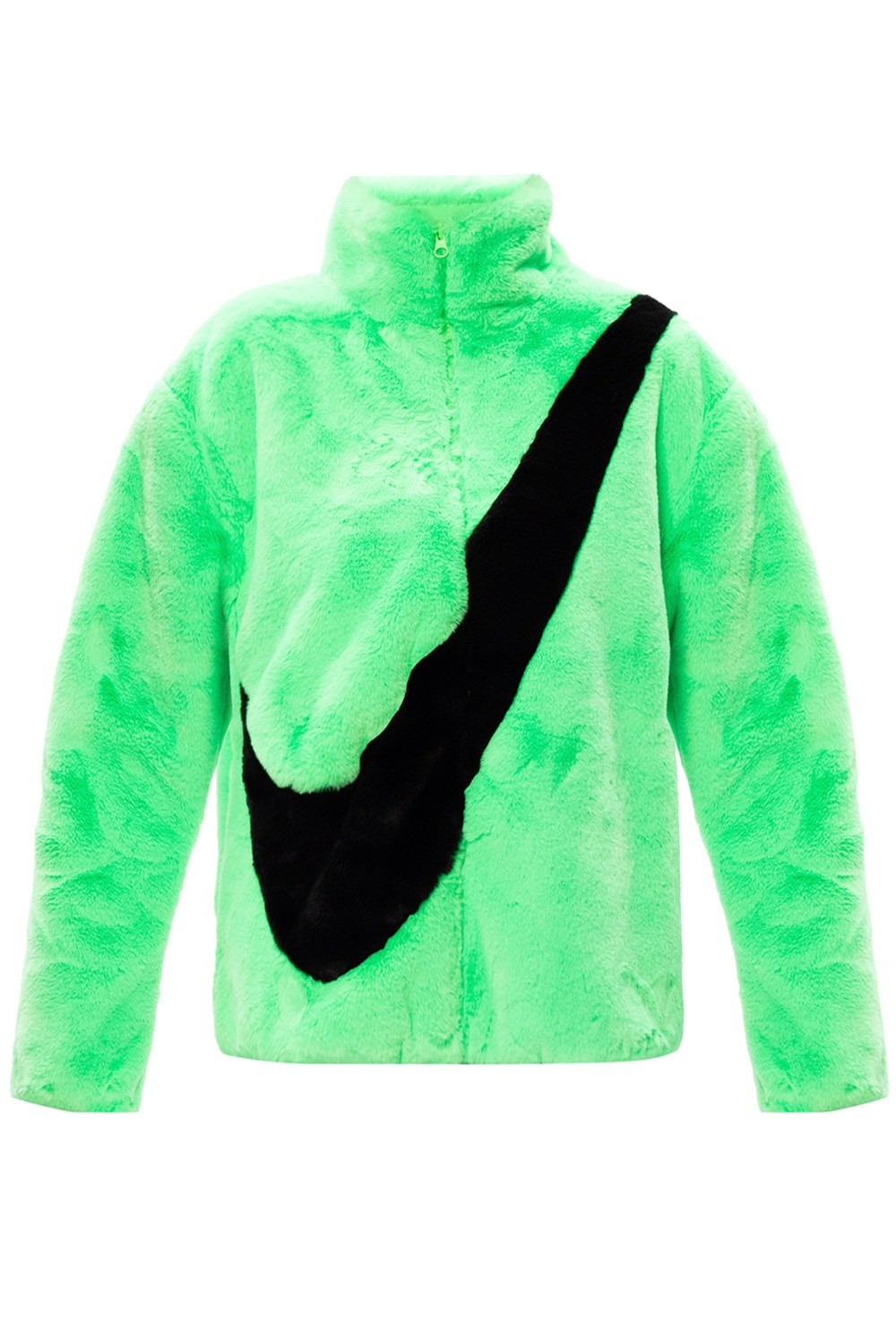 Nike green sale fur jacket